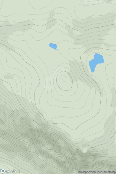 Thumbnail image for Meall Dearg [Scourie to Lairg] [NC297341] showing contour plot for surrounding peak